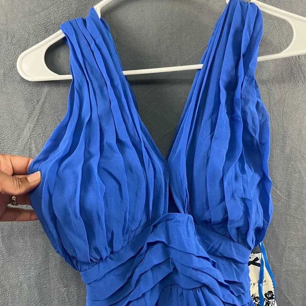 Way-In Halter Pleated Mini Dress Nordstrom Layered New With Tags Size 5 Juniors